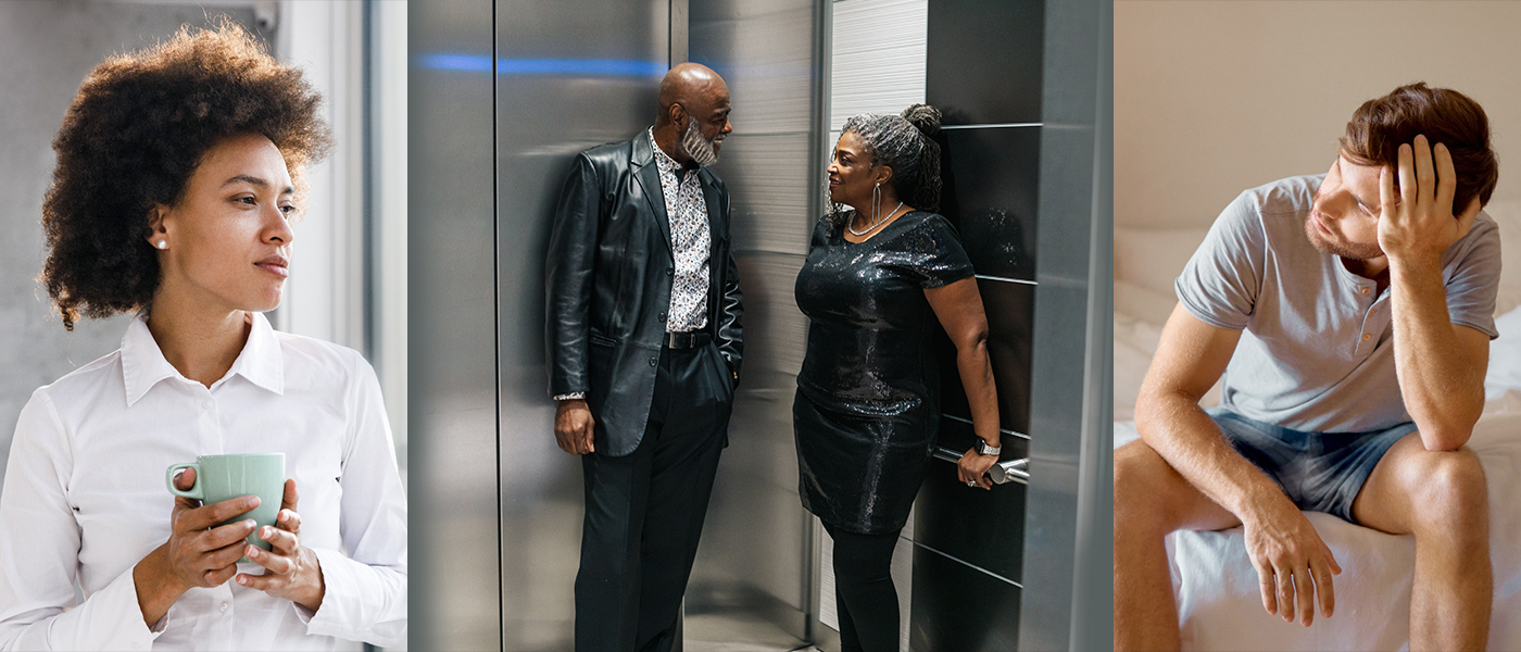 Black couple standing